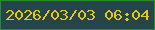 文字の大きさ：1、枠の色：278b28、背景の色：254548、文字の色：e5c718 無料ブログパーツのブログ時計