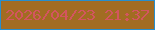 文字の大きさ：3、枠の色：278ecc、背景の色：a26c22、文字の色：d3555f 無料ブログパーツのブログ時計