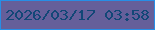文字の大きさ：2、枠の色：278ee6、背景の色：655f9a、文字の色：124777 無料ブログパーツのブログ時計