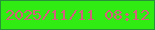 文字の大きさ：1、枠の色：279238、背景の色：31ec13、文字の色：d25f7b 無料ブログパーツのブログ時計
