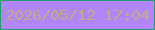 文字の大きさ：5、枠の色：279b69、背景の色：b185fb、文字の色：c5aa86 無料ブログパーツのブログ時計
