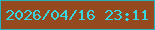 文字の大きさ：3、枠の色：27b2bc、背景の色：94491e、文字の色：36d7e1 無料ブログパーツのブログ時計