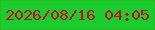 文字の大きさ：1、枠の色：27bc1b、背景の色：1bcc2f、文字の色：c50d24 無料ブログパーツのブログ時計