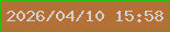 文字の大きさ：3、枠の色：27be06、背景の色：b37137、文字の色：d5cfcd 無料ブログパーツのブログ時計
