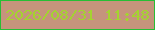 文字の大きさ：3、枠の色：27be35、背景の色：c5947c、文字の色：a4d330 無料ブログパーツのブログ時計