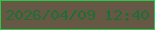 文字の大きさ：3、枠の色：27c949、背景の色：675845、文字の色：1f6e34 無料ブログパーツのブログ時計