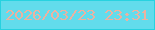 文字の大きさ：1、枠の色：27d2e0、背景の色：62dcec、文字の色：ebb2a1 無料ブログパーツのブログ時計