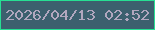 文字の大きさ：4、枠の色：27df93、背景の色：3c606e、文字の色：b1a7be 無料ブログパーツのブログ時計