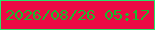 文字の大きさ：4、枠の色：27e469、背景の色：ec0a45、文字の色：1ab92d 無料ブログパーツのブログ時計