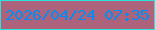 文字の大きさ：4、枠の色：27e4dd、背景の色：ac637b、文字の色：018ef4 無料ブログパーツのブログ時計