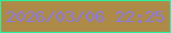 文字の大きさ：1、枠の色：27f3a0、背景の色：ad8a48、文字の色：897bde 無料ブログパーツのブログ時計