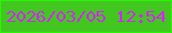 文字の大きさ：1、枠の色：27f704、背景の色：42c720、文字の色：d723fb 無料ブログパーツのブログ時計