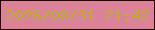 文字の大きさ：5、枠の色：280101、背景の色：d98298、文字の色：b9ad2e 無料ブログパーツのブログ時計