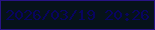 文字の大きさ：2、枠の色：281385、背景の色：06121a、文字の色：08045f 無料ブログパーツのブログ時計