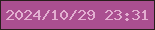 文字の大きさ：4、枠の色：281f1c、背景の色：aa4f90、文字の色：e2afd1 無料ブログパーツのブログ時計