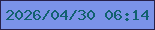文字の大きさ：5、枠の色：282149、背景の色：7b93e8、文字の色：116170 無料ブログパーツのブログ時計