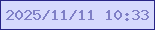 文字の大きさ：5、枠の色：282486、背景の色：d6d9fd、文字の色：7f7fc6 無料ブログパーツのブログ時計
