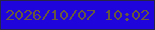 文字の大きさ：1、枠の色：28254a、背景の色：1f04db、文字の色：68583d 無料ブログパーツのブログ時計