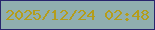 文字の大きさ：5、枠の色：28256d、背景の色：90afaf、文字の色：b49d1b 無料ブログパーツのブログ時計
