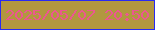 文字の大きさ：1、枠の色：282af2、背景の色：b2973f、文字の色：ec5691 無料ブログパーツのブログ時計