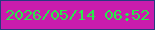 文字の大きさ：5、枠の色：283980、背景の色：c91cad、文字の色：29e94a 無料ブログパーツのブログ時計