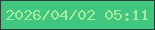 文字の大きさ：4、枠の色：283e36、背景の色：40c67e、文字の色：a6ec9e 無料ブログパーツのブログ時計