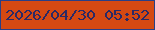 文字の大きさ：5、枠の色：283f86、背景の色：d54912、文字の色：2b2965 無料ブログパーツのブログ時計