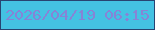 文字の大きさ：3、枠の色：284472、背景の色：44c2e3、文字の色：8684d6 無料ブログパーツのブログ時計