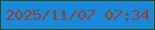 文字の大きさ：1、枠の色：284a18、背景の色：1989dc、文字の色：9f3d20 無料ブログパーツのブログ時計
