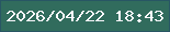 文字の大きさ：2、枠の色：285664、背景の色：316c5d、文字の色：fcf9ff 無料ブログパーツのブログ時計