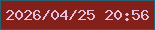 文字の大きさ：3、枠の色：286172、背景の色：832019、文字の色：e6c1df 無料ブログパーツのブログ時計
