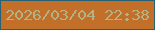 文字の大きさ：3、枠の色：286173、背景の色：c16f29、文字の色：b2b187 無料ブログパーツのブログ時計