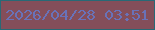 文字の大きさ：2、枠の色：286976、背景の色：844e5a、文字の色：6972b8 無料ブログパーツのブログ時計