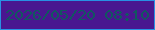 文字の大きさ：4、枠の色：2891e3、背景の色：491790、文字の色：115760 無料ブログパーツのブログ時計