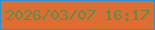文字の大きさ：1、枠の色：2892d5、背景の色：dc6e33、文字の色：5e8c4b 無料ブログパーツのブログ時計