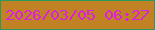 文字の大きさ：5、枠の色：28995f、背景の色：c18224、文字の色：db1de6 無料ブログパーツのブログ時計
