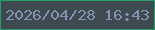 文字の大きさ：4、枠の色：289c6b、背景の色：3e4a50、文字の色：8292b1 無料ブログパーツのブログ時計