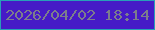 文字の大きさ：3、枠の色：289fb8、背景の色：461ac7、文字の色：7c7d8c 無料ブログパーツのブログ時計