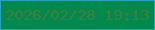 文字の大きさ：4、枠の色：28a1be、背景の色：03894d、文字の色：3f7f3d 無料ブログパーツのブログ時計