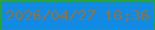 文字の大きさ：1、枠の色：28a247、背景の色：108ae2、文字の色：8b7547 無料ブログパーツのブログ時計