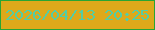 文字の大きさ：5、枠の色：28a534、背景の色：dda91b、文字の色：54cda5 無料ブログパーツのブログ時計