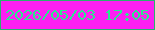 文字の大きさ：1、枠の色：28b26e、背景の色：fc1ff2、文字の色：29e88e 無料ブログパーツのブログ時計