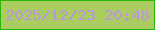 文字の大きさ：5、枠の色：28b703、背景の色：aacc61、文字の色：bb95de 無料ブログパーツのブログ時計