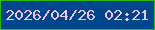 文字の大きさ：2、枠の色：28b913、背景の色：00468c、文字の色：f2c4e8 無料ブログパーツのブログ時計