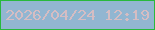 文字の大きさ：5、枠の色：28b93d、背景の色：92b6d1、文字の色：d5bdc3 無料ブログパーツのブログ時計