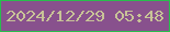 文字の大きさ：1、枠の色：28bd4d、背景の色：88518d、文字の色：c8c397 無料ブログパーツのブログ時計