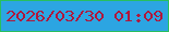 文字の大きさ：1、枠の色：28bf5f、背景の色：2ca5e2、文字の色：b0173b 無料ブログパーツのブログ時計