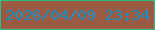 文字の大きさ：1、枠の色：28c18c、背景の色：9b5b42、文字の色：1991c4 無料ブログパーツのブログ時計