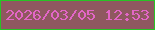 文字の大きさ：2、枠の色：28c325、背景の色：8f5860、文字の色：e366c7 無料ブログパーツのブログ時計