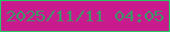 文字の大きさ：4、枠の色：28c566、背景の色：c91b8e、文字の色：409267 無料ブログパーツのブログ時計